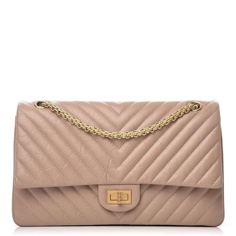 chanel beige chevron reissue|Chanel reissue flap bag.